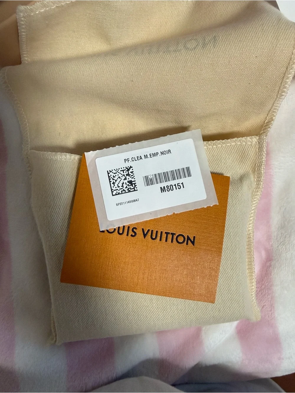 Louis Vuitton Black Pebbled Leather Bifold Wallet with Gold Hardware